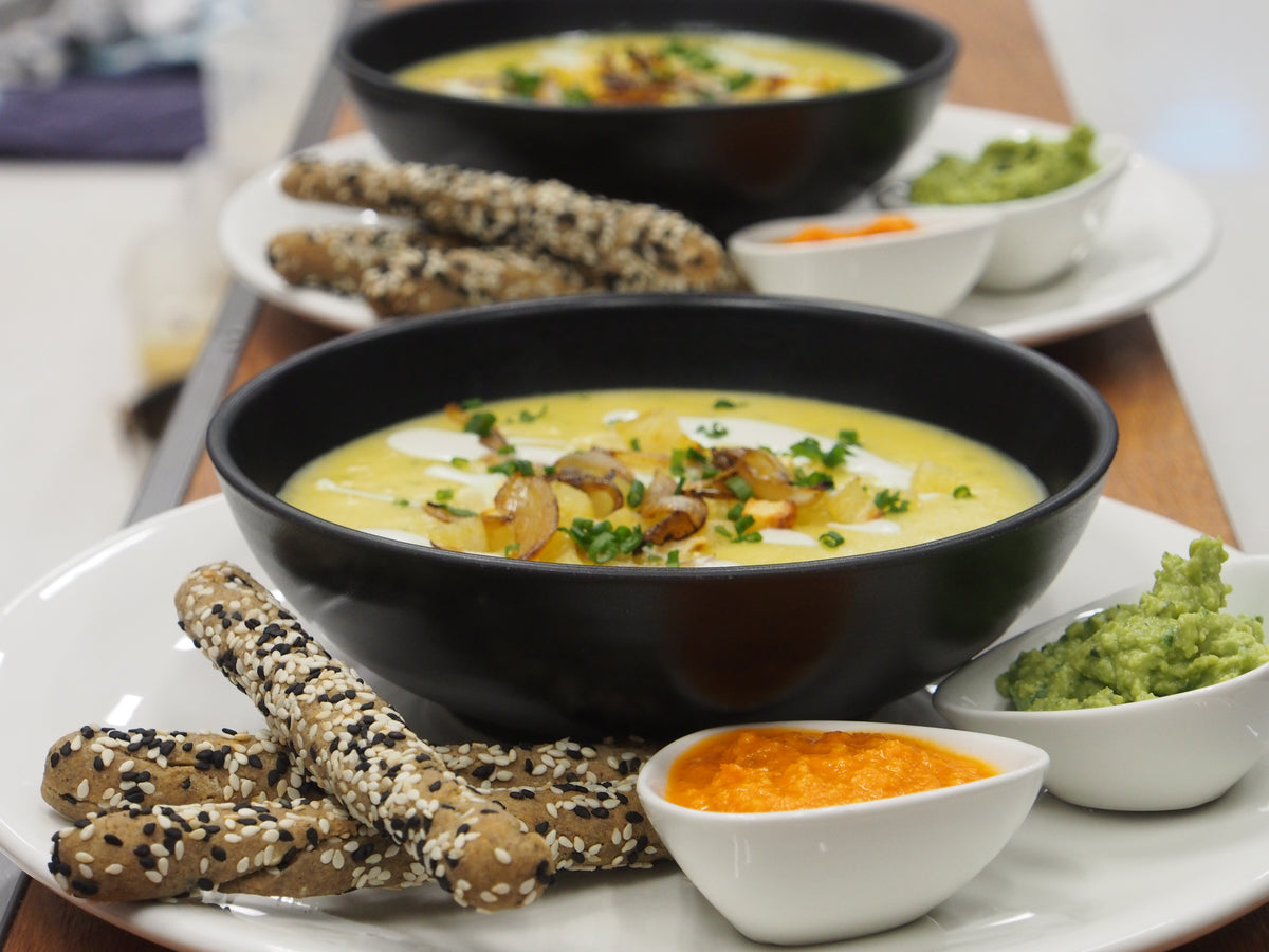 Creamy Potato Celeriac Soup | live2give Organics