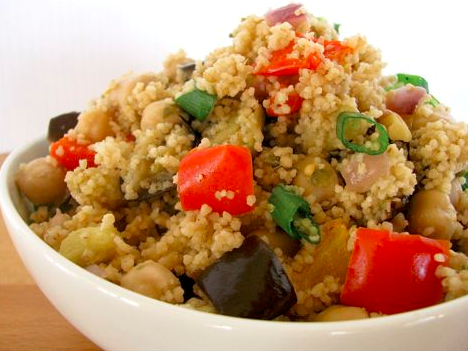 Couscous Eggplant Salad | live2give Organics