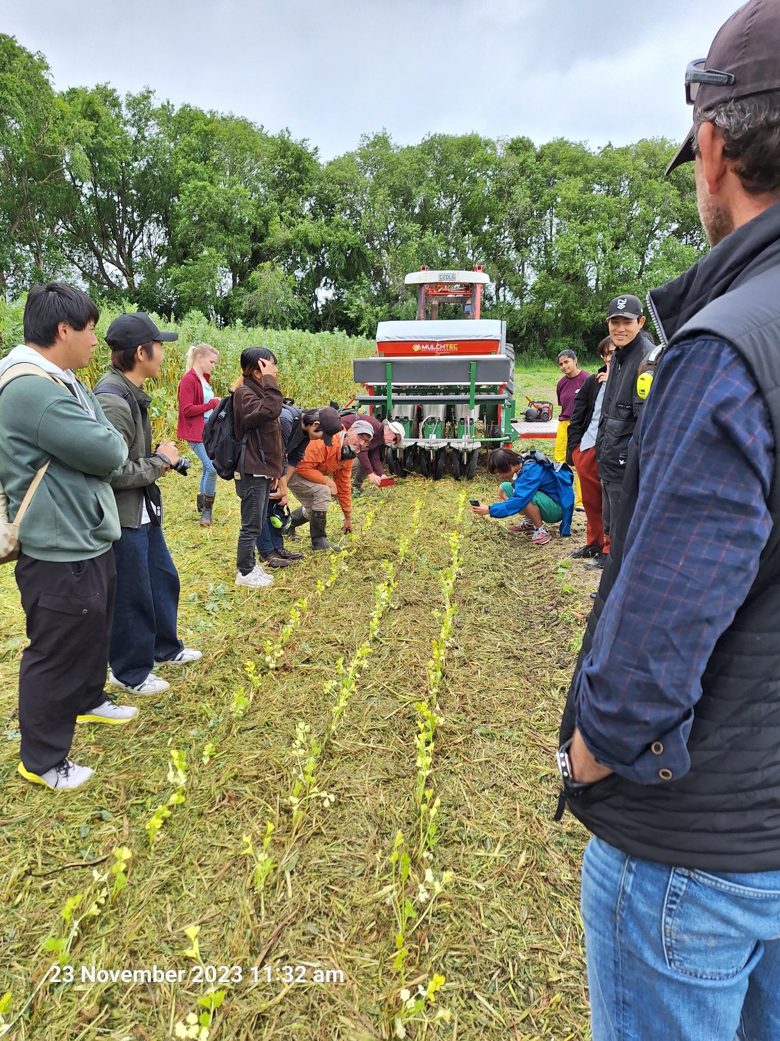 Japanese Students at our Farm