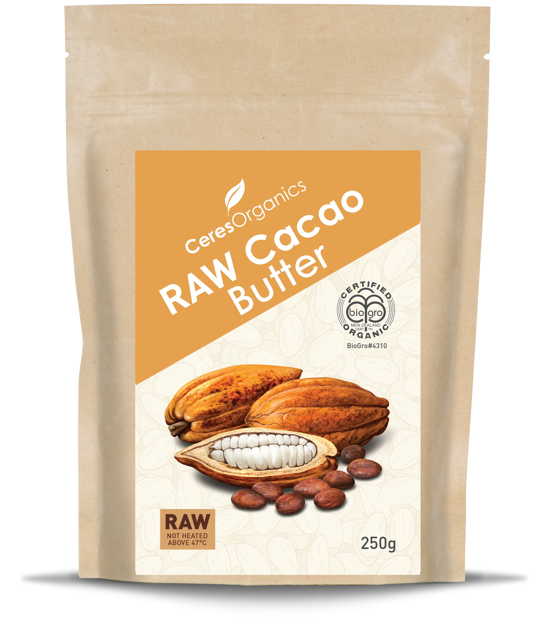 Organic Cacao Butter - 250 g pack