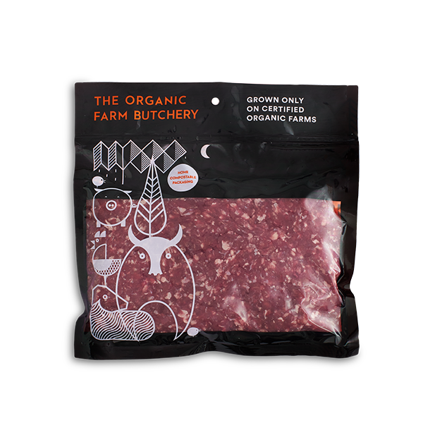 Organic beef mince pack