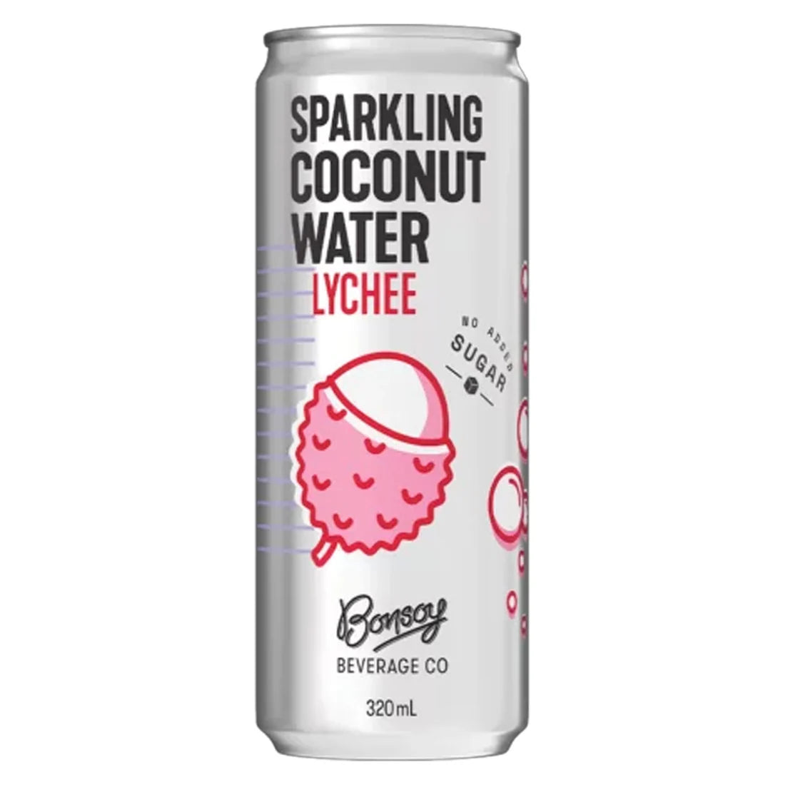 Bonsoy Sparkling Coconut Water - Lychee 320 ml