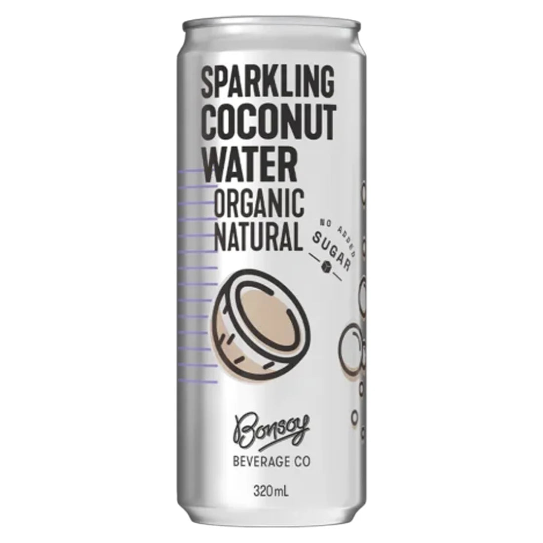Bonsoy Sparkling Coconut Water - Natural 320 ml