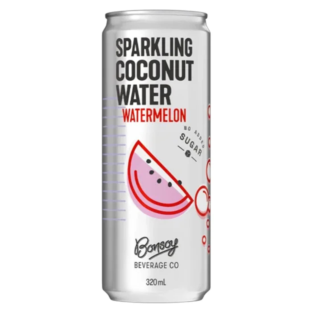Bonsoy Sparkling Coconut Water - Watermelon 320 ml