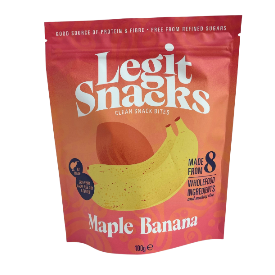 Legit Snacks Maple Banana 100 g