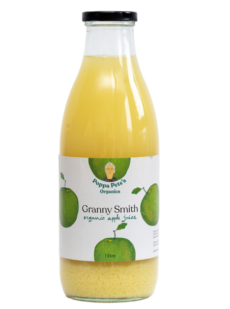 Local Poppa Pete's Organic Granny Smith Apple Juice 1L