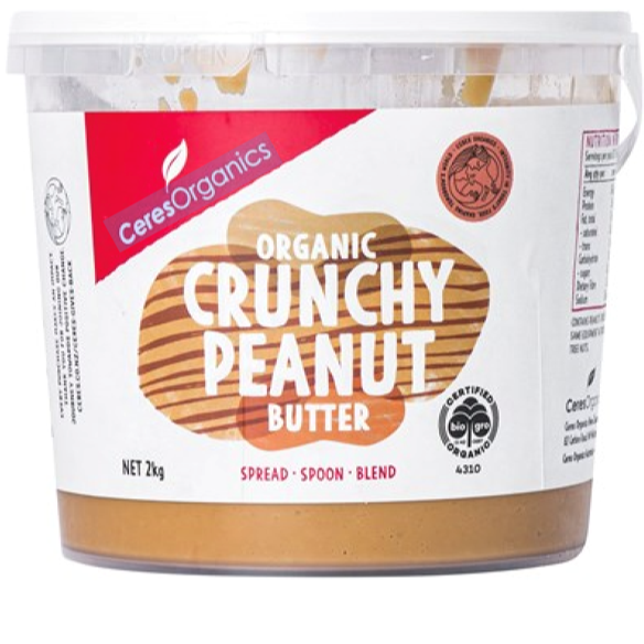 Organic Peanut Butter Crunchy 2kg