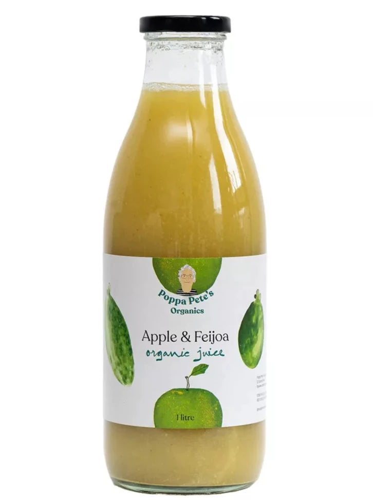 Local Poppa Pete's Organic Apple & Feijoa Juice 1L