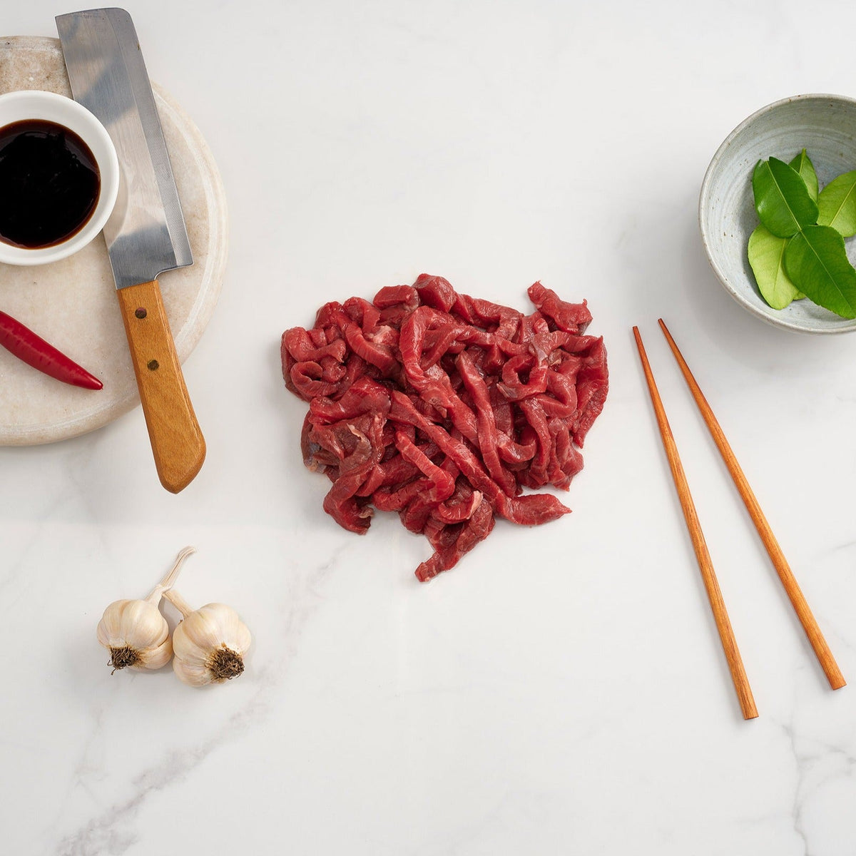 Organic beef stir-fry strips 400g