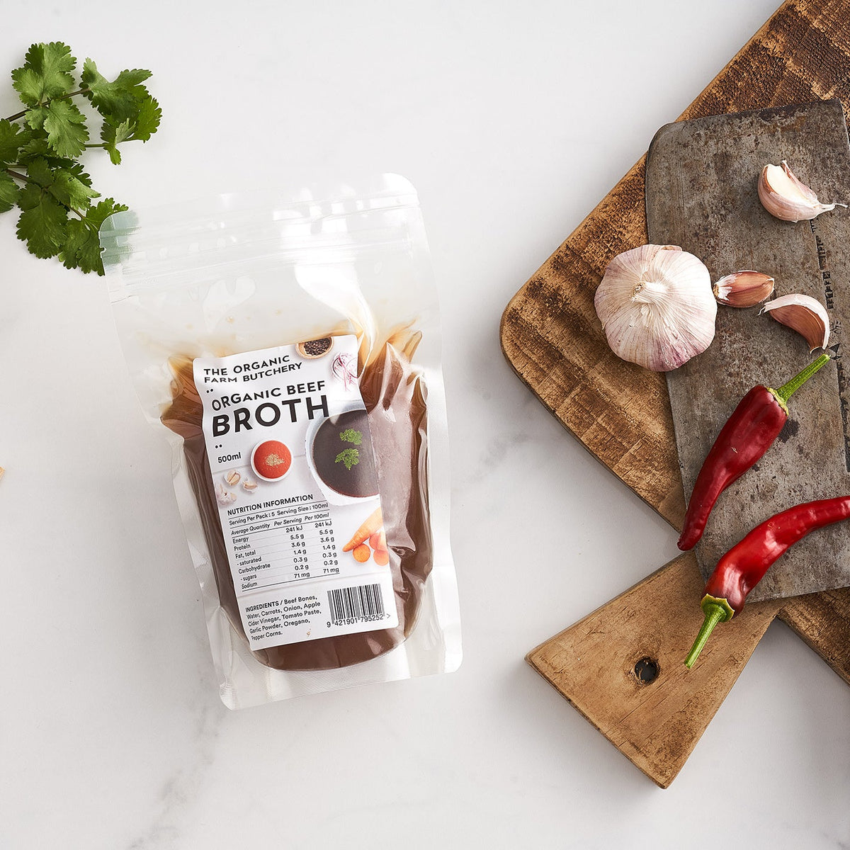 Organic beef bone broth