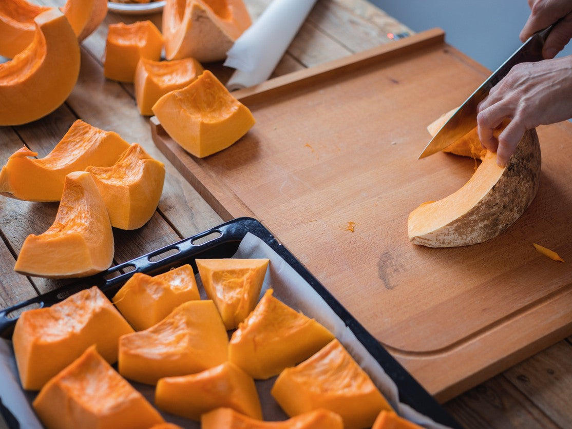Organic Cut Pumpkin Chunks (Crown and/or Buttercup)