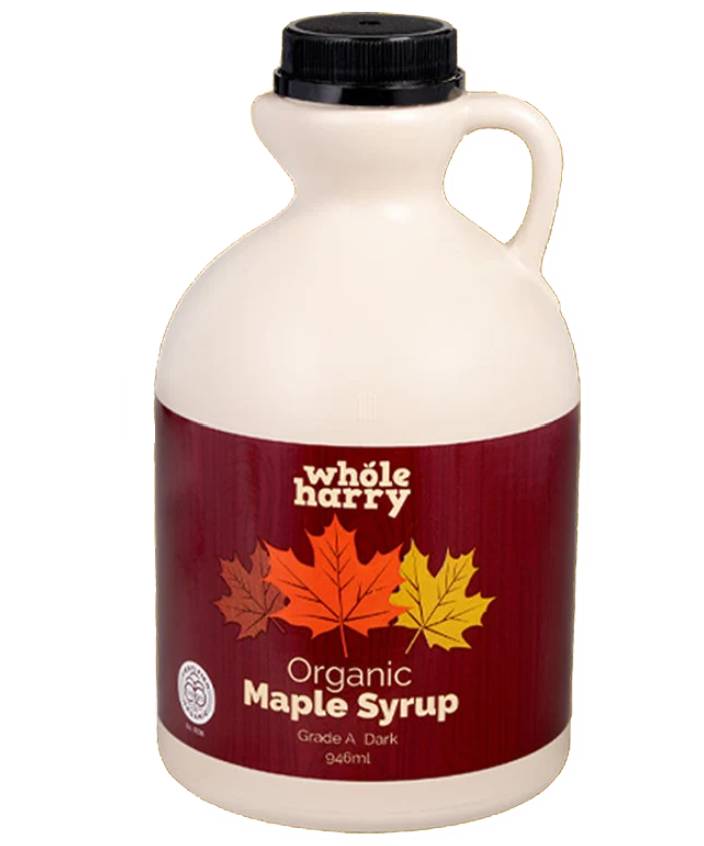 Whole Harry Organic Maple Syrup Grade A Dark - 946ml